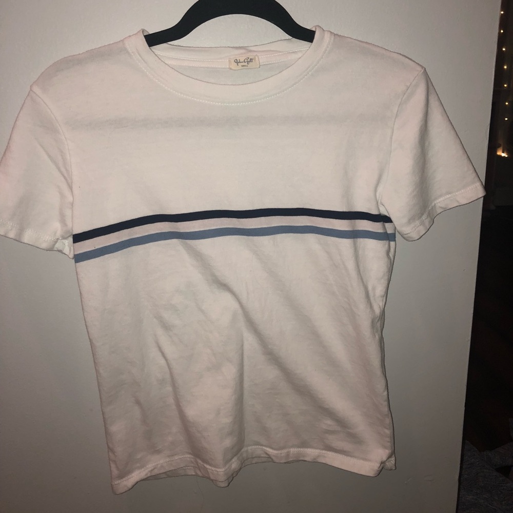 brandy melville shirt with stripe
